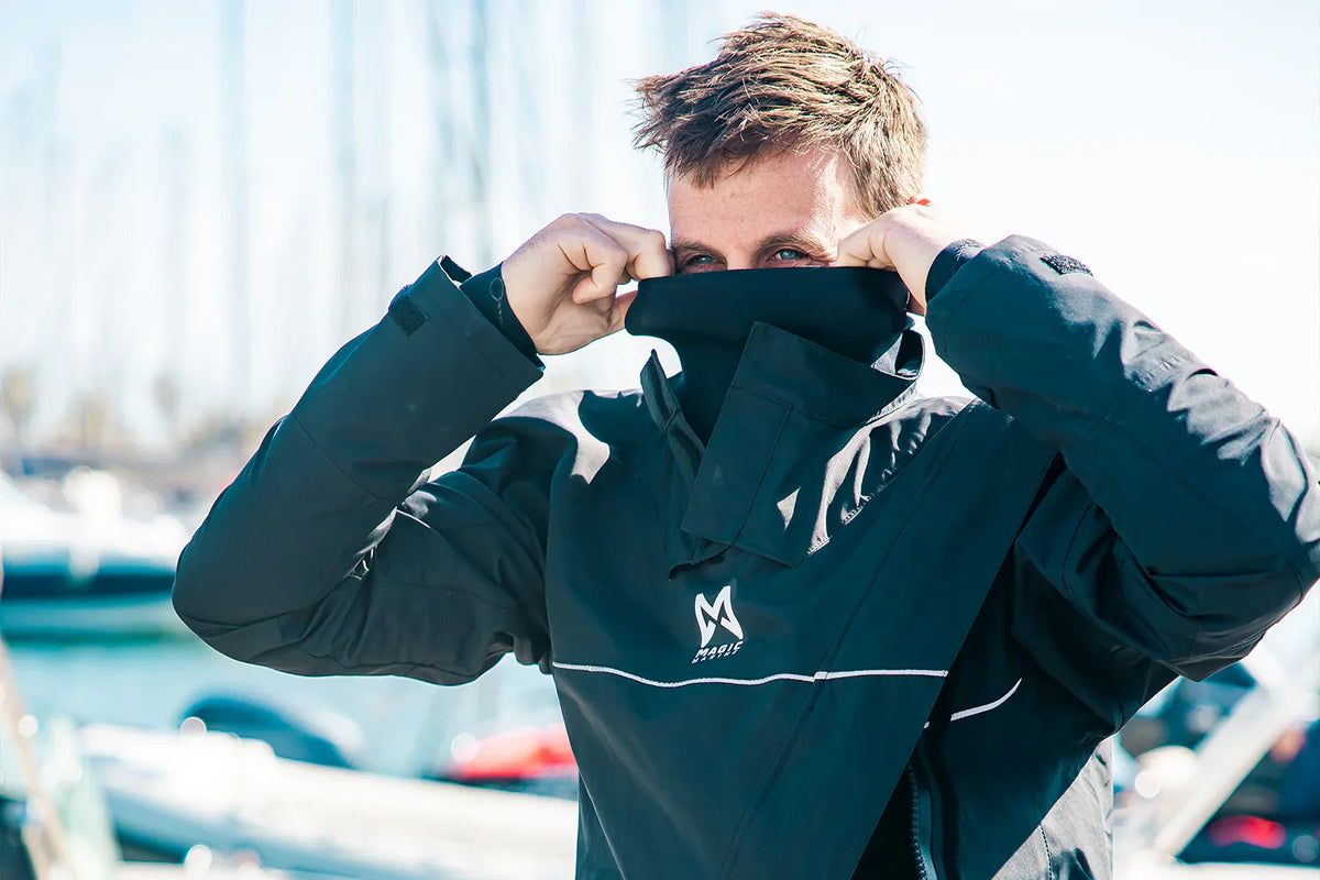 Man in magic Marine drysuit 